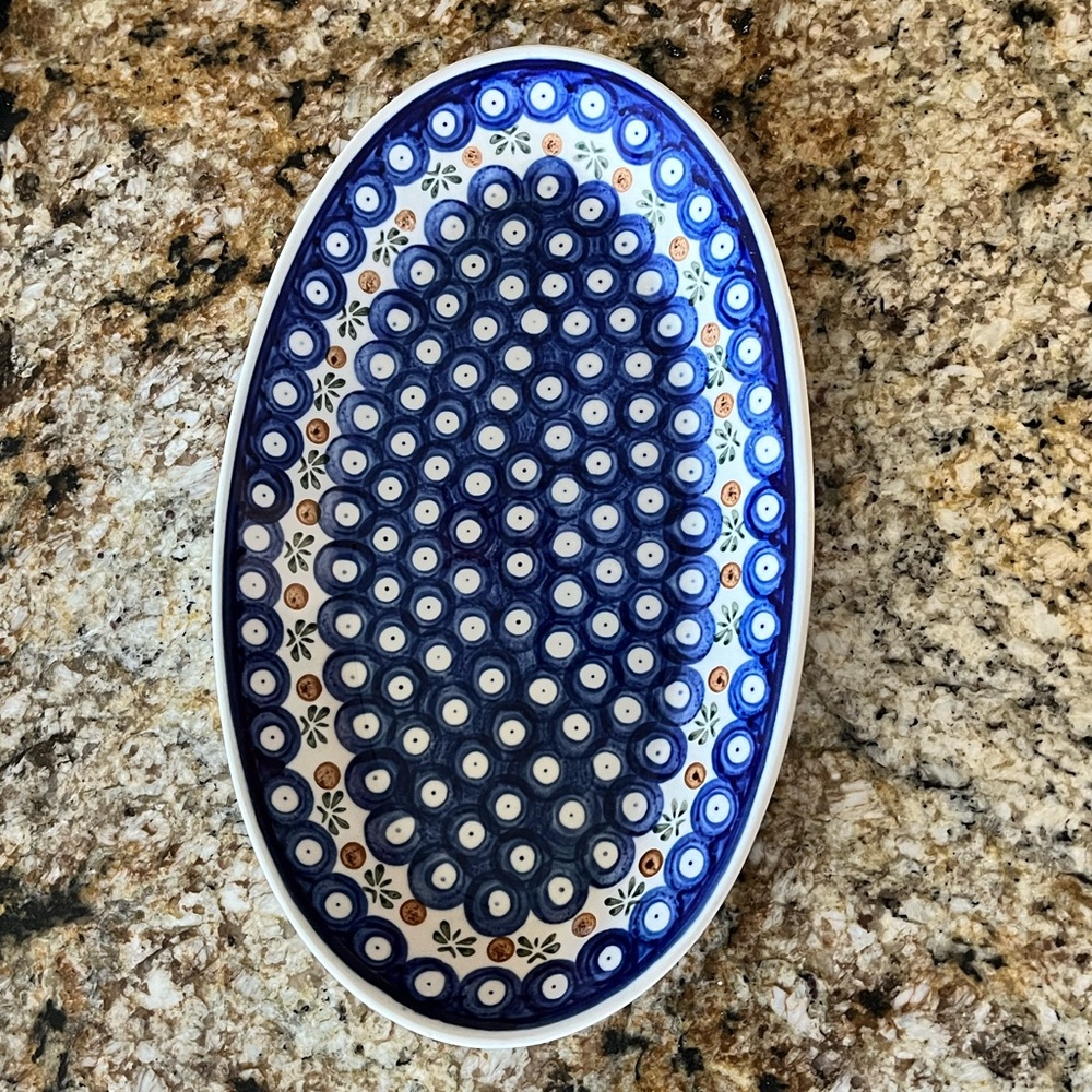 Polish Pottery Boleslawiec Handmade Oval Platter